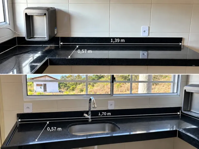 Bancada em Granito Preto São Gabriel