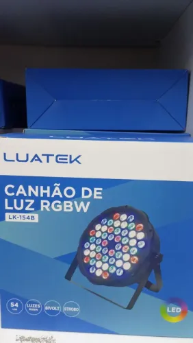 Canhão de Led RGB 54 leds Strobo Luatek