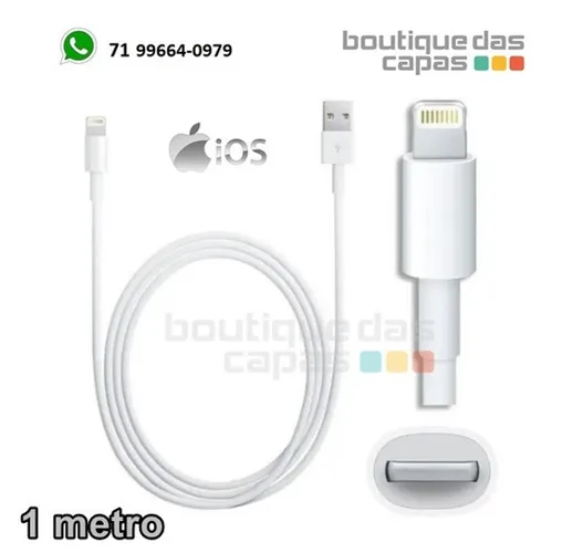 cabo usb lightning ios para iphone 5 a 13 pro max 