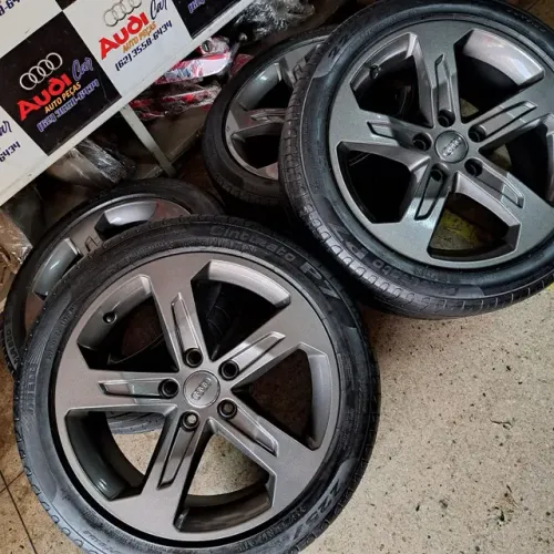 Jogo de Rodas e pneus Aro17 Original Audi A3 2020 furação 5x112, Loja física em Goiânia 
