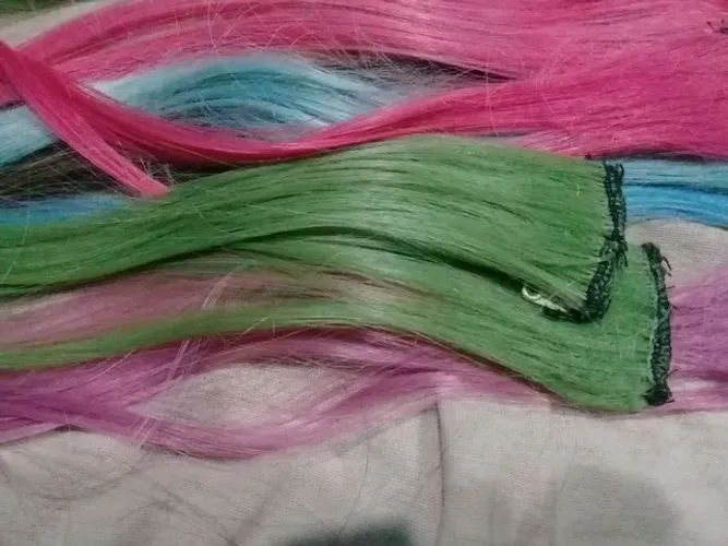 Vendo Mechas coloridas de bio fibra