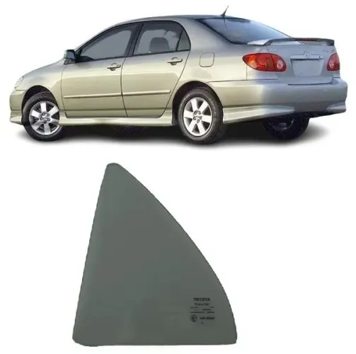  Vidro Porta Traseira Esquerda (Fixo) Corolla 2003 a 2008