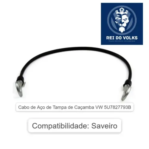 Cabo de Aço de Tampa de Caçamba VW 5U7827793B Saveiro 