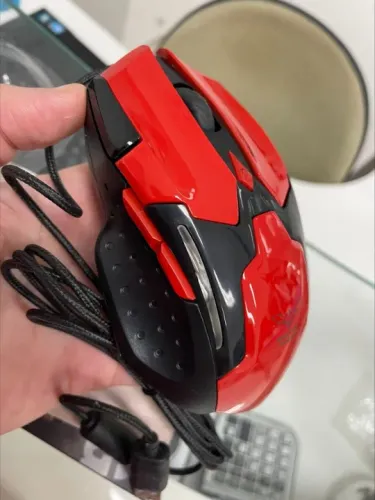 Mouse USB Microdigi Gaming 7 botões com software macro MD-MS898 Red (produto novo/lacrado)