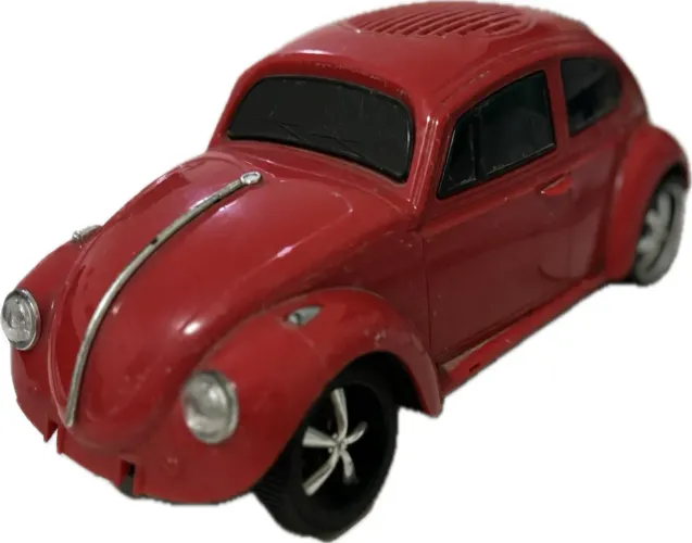 Miniatura Fusca Vermelho Caixa Som Bluetooth