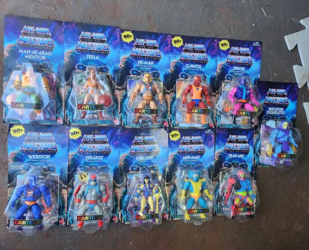 Coleção de Action Figures He-Man e os Masters do Universo