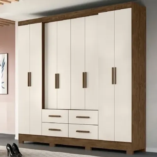 Guarda Roupa Casal 8 Portas 4 Gavetas