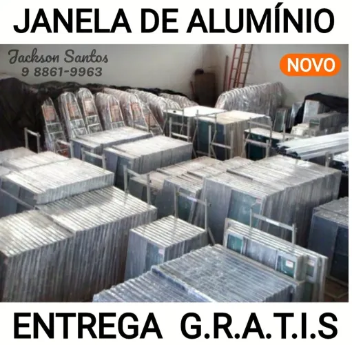 Janela de Alumínio Cor N.A.T.U.R.A.L P.r.o.m.o.ç.ã.o
