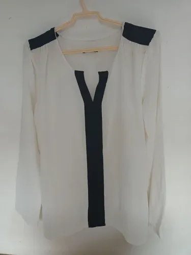 Camisa social manga longa feminina Tam G
