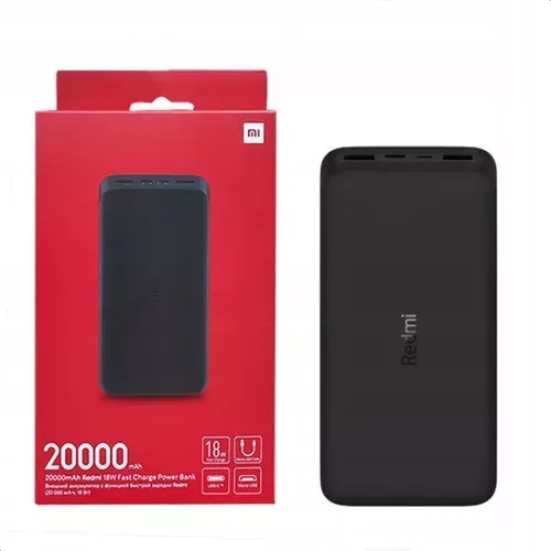 Carregador portátil 20.000mah Turbo 18W Power Bank Redmi Xiaomi - Original e lacrado