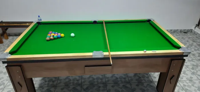 Mesa de bilhar com caçapa de alumínio 2,26x1,26