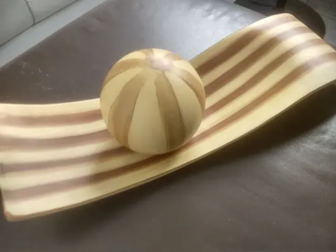 Decoração de Mesa em Cerâmica Tipo Transpasse com Globo (Leia Descrição)