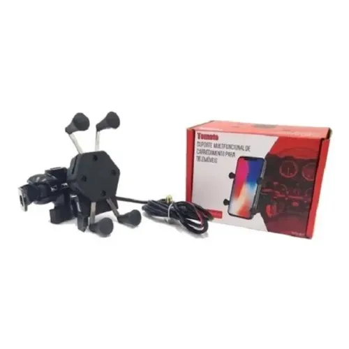 Promoção Suporte Carregador Celular P/moto Turbo Universal - Mtg051 marca tomate