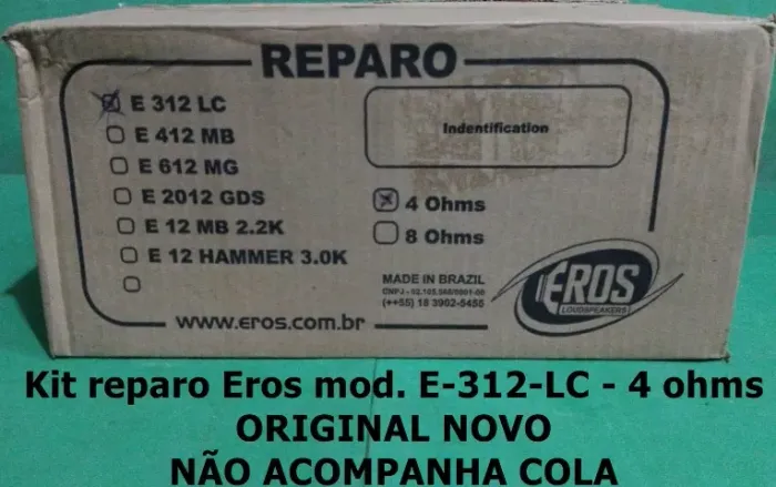 Kit reparo original Eros E 312 LC - 4 ohms