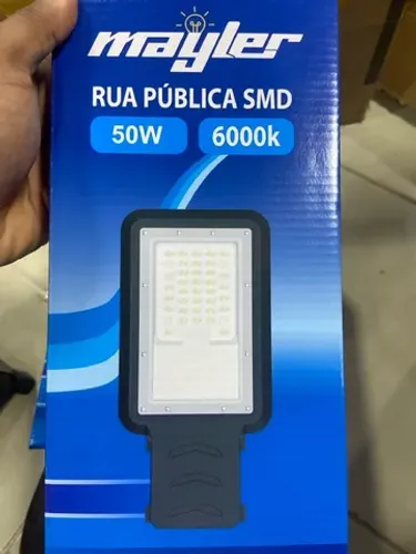 Luminária 50w Pública SMD P/poste IP68 Elétrica 220v