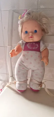 Boneca neném cuida de mim da estrela linda antiga retro colecionismo