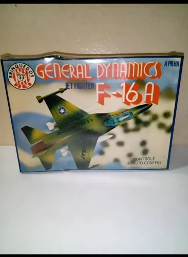 Caça Jet Fighter F-16a. Brinquedos Rei (lacrado)
