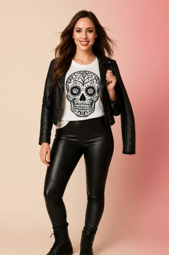 CALÇA FEMININA CIRRE C/ZIPER "SAL ROSA" 