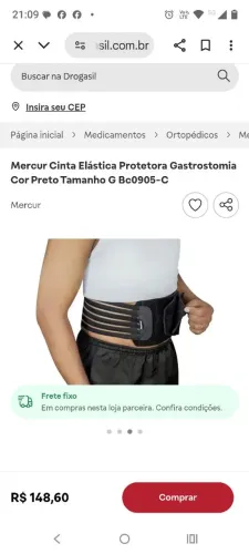 Cinta para quem usa GTT.