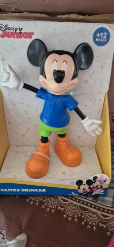 `Boneco Mickey Articulado para bebes +12 meses