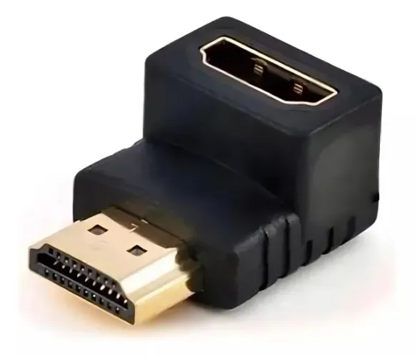 Adaptador Hdmi 90 Graus Em L Macho X Fêmea 1.4 Para Tv Parede