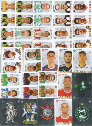 brasileiro 2020 - lote 53 figurinhas sem repetição - novinhas 