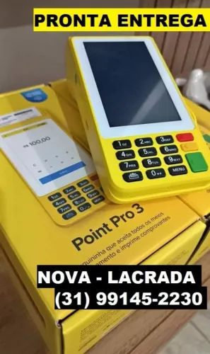 Maquininha de cartão pro3 lançamento- Lacrada - Pronta Entrega bh e região metropolitana