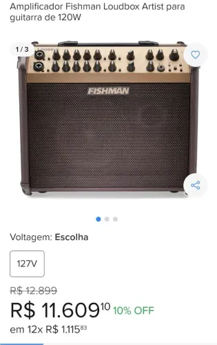 Amplificador Fishman Loudbox Artist 120W