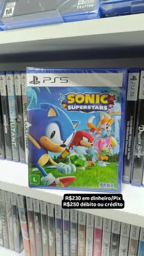 Midia física Sonic Superstars ps5 em estoque 