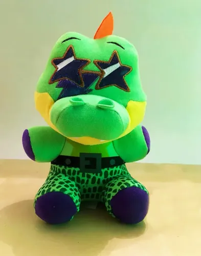 Boneco de Pelúcia Security Breach Montgomery Gator do Jogo Five Nights Freddy's 18cm FNAF 
