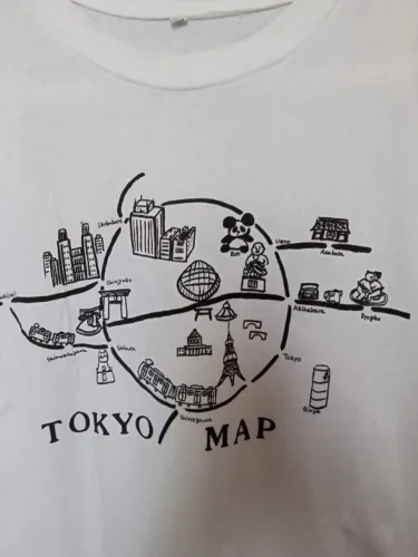 Camiseta Tokyo map