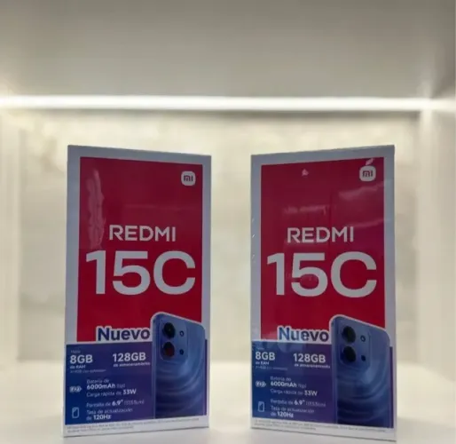 Redmi 15C 4G 256Gigas com 8GB ram Lacrado Entrega Gratuita Brindes Capa Pelicula
