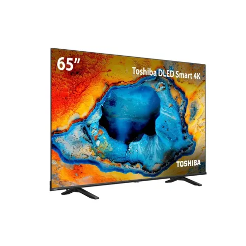 Smart TV DLED 65" 4K Toshiba 65C350NS VIDAA Nova na Caixa c/ nota