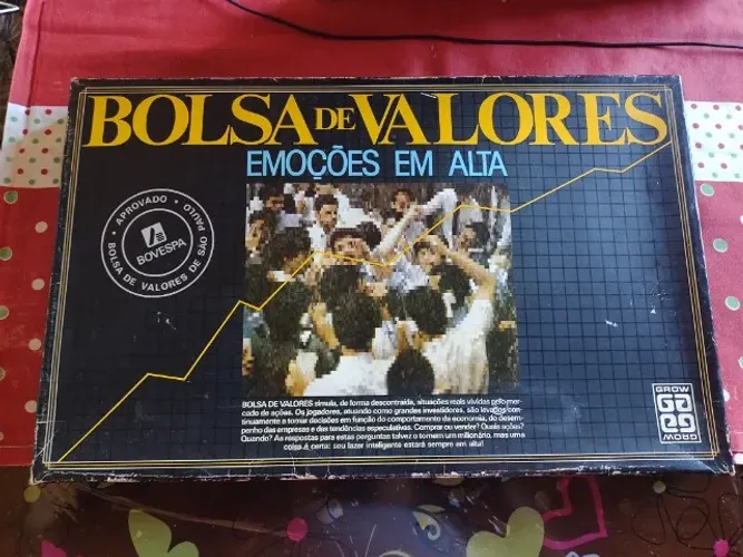 Bolsa de Valores - Jogo tabuleiro Grow Anos 80 Completo