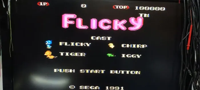 Mega Drive Flicky jogo 