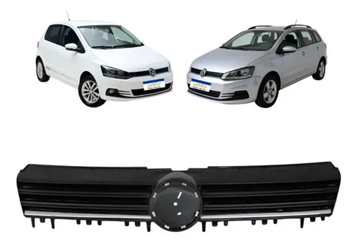 Grade Radiador Vw Fox 2015 A 2022 Spacefox 2015 A 2019 Black