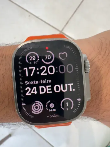 ? Apple Watch Ultra 49mm (Versão 1) - detalhe no vidro traseiro! ?