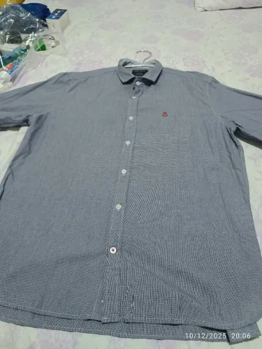 Camiseta social de manga comprida marca SKETCH número 5 tamanho g