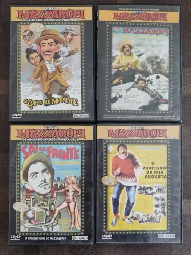 Kit 4 DVD Coleção Mazzaropi - Cinemagia - Filmes Nostalgicos