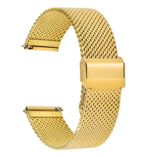 Pulseira p/ Smartwatch Dourada Metal Aço 20mm