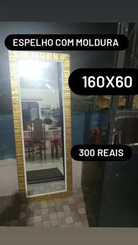 Espelho com moldura 160X60