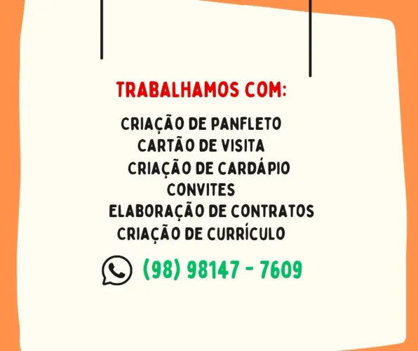 Criação de materiais gráficos - Panfletos, Cartões, Cardápios, Convites e mais!