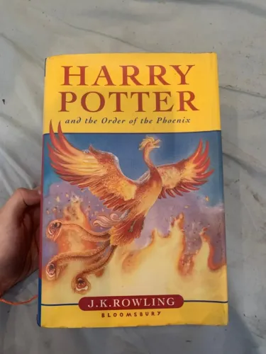 livro harry potter & a ordem da phoenix importado 1ª edição britânica - em inglês