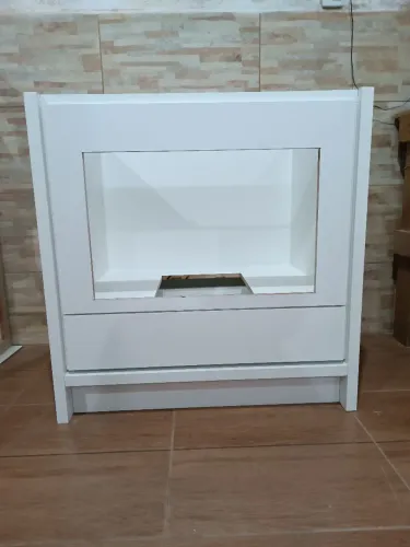 Balcão para Cooktop em MDF branco