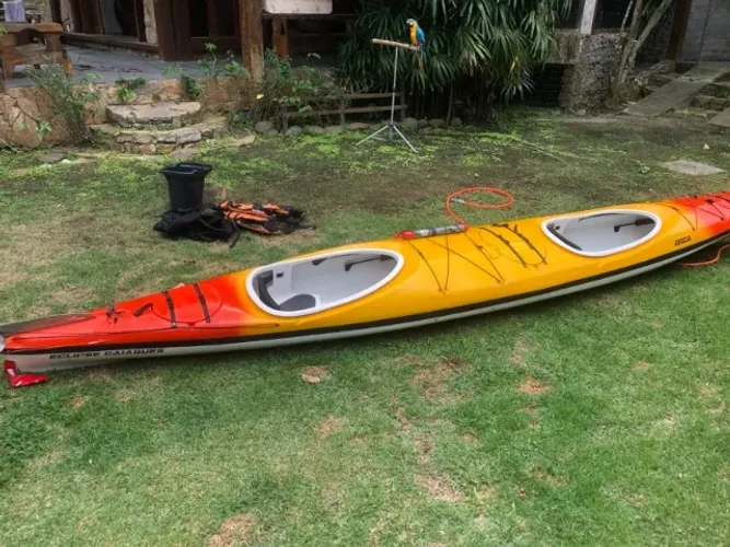 Oportunidade! Caiaque Duplo Orca Eclipse Completo - Excelente Estado