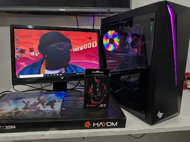 Pc Gamer completo Intel Core i3 8ª Geração + Ram16gb DDR4 + Rx550 