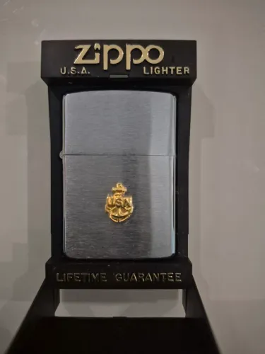 Isqueiro Zippo USN Chief Petty Officer (Marinha Americana) - Com Certificado e Garantia Vi