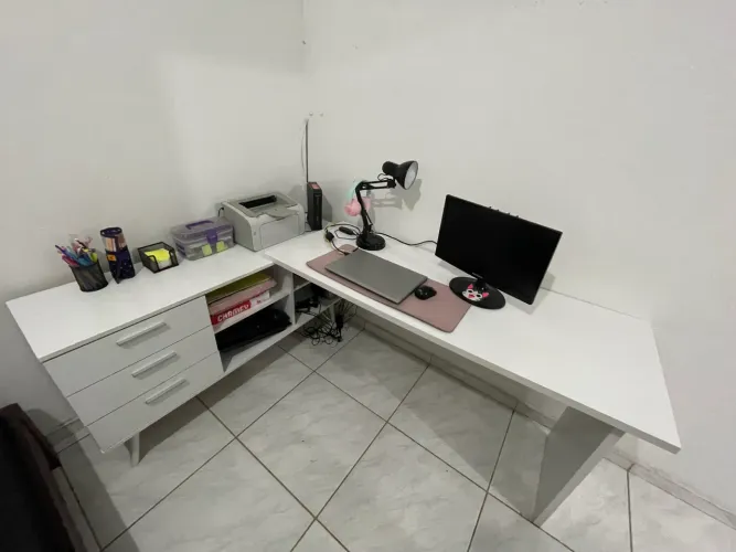 Escrivaninha Mesa Branca 