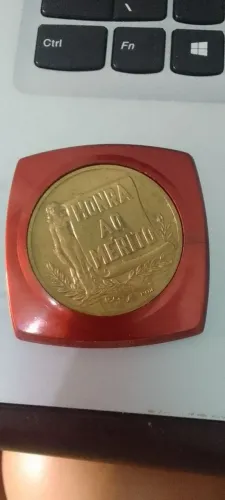 MEDALHA HONRA AO MÉRITO ? Cosmópolis SP ? Bronze ? Com Caixa Original ? Anos 70 ,4 cm