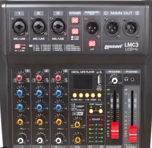 Mesa de som Lexsen "urgente "